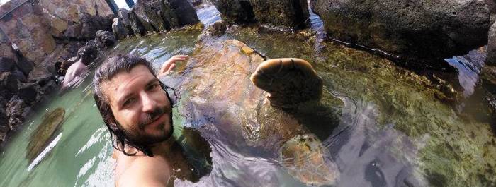 Connor Holzwarth interned at the Coral World Marine Park.